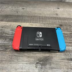 AS-IS Nintendo Switch with Neon Blue and Neon Red Joy-Con