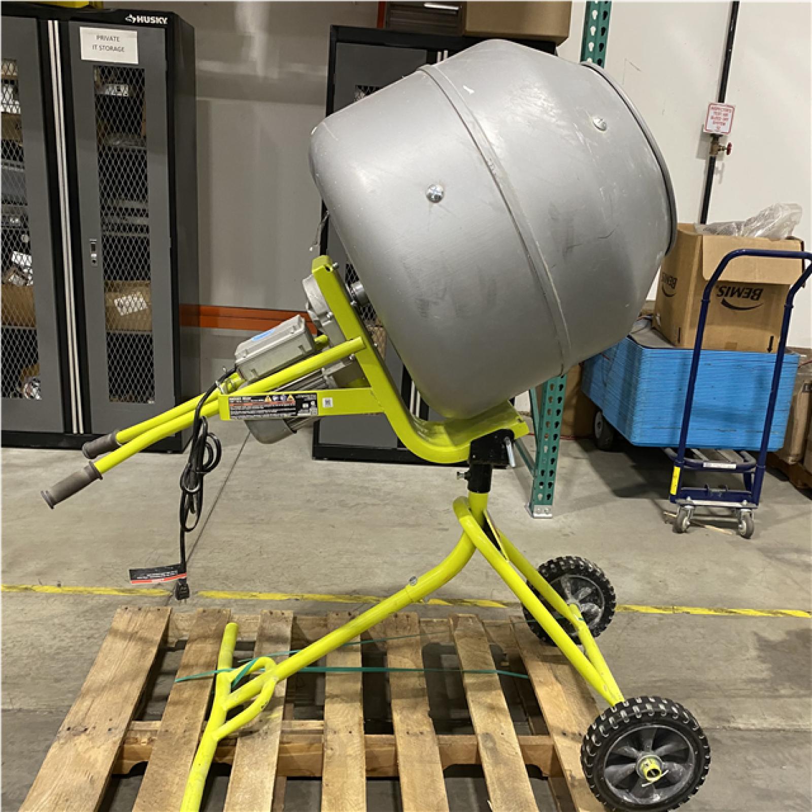 Dallas Location - As-Is  Ryobi 5 Cu. ft. Portable Concrete Mixer