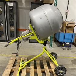 Dallas Location - As-Is  Ryobi 5 Cu. ft. Portable Concrete Mixer