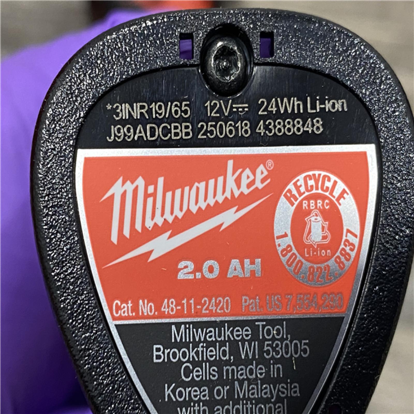 AS-IS Milwaukee FUEL 12-Volt Lithium-Ion Brushless Cordless 1/4 in. Hex Impact Driver Compact Kit