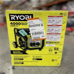 DALLAS LOCATION -NEW! RYOBI 4000-Watt Recoil Start Gasoline Powered Digital Inverter Generator