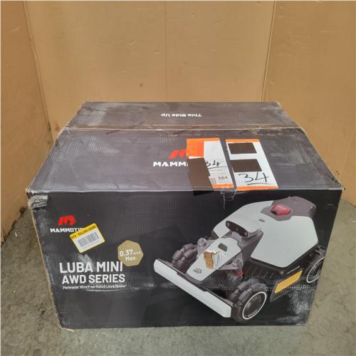 CALIFORNIA AS-IS LUBA MINI AWD SERIES ROBOT LAWN MOWER W/ GARAGE STANDARD
