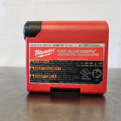 AS-IS- Milwaukee Redlithium Bluetooth Ear Plugs/Ear Phones with Mic Black/Red 1 Pk