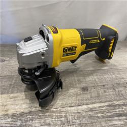 AS-IS DEWALT 20V MAX Cordless Brushless 4-1/2 in. Angle Grinder with Paddle Switch (Tool Only)