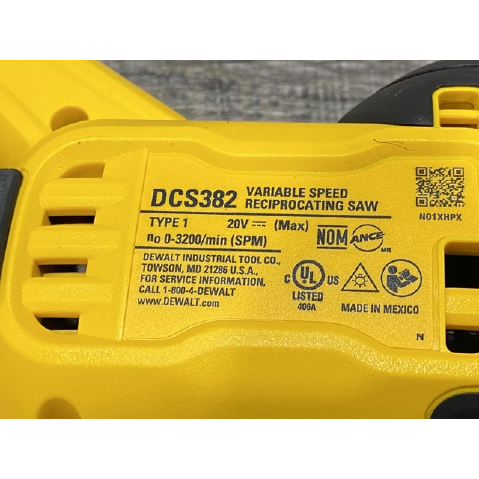 AS-IS DEWALT 20V MAX Cordless Brushless Reciprocating Saw (Tool Only)