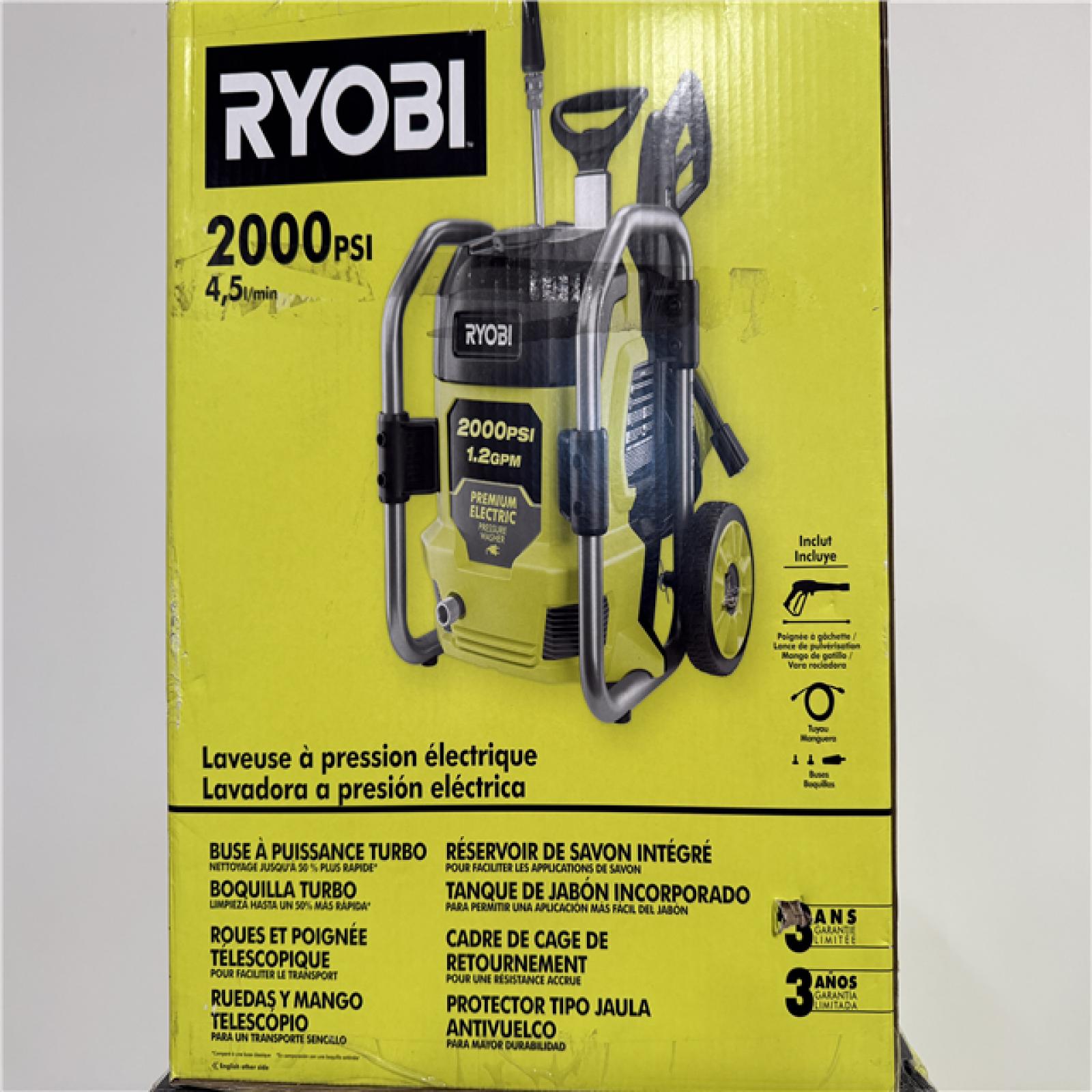 California NEW Sealed Box Ryobi 2000 PSI Electric Pressure Washer