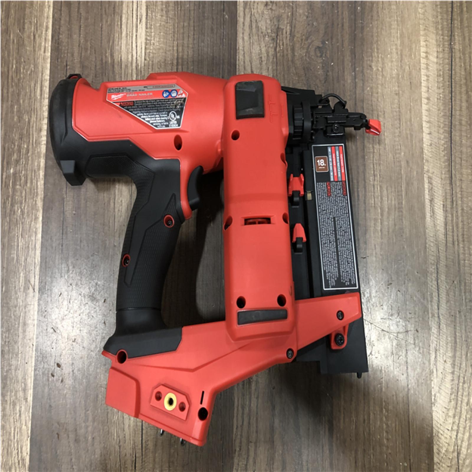 AS-IS Milwaukee FUEL 18-Volt Lithium-Ion Brushless Cordless Gen II 18-Gauge Brad Nailer (Tool-Only)