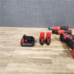 HOUSTON LOCATION - AS - IS MILWAUKEE 3 TOOL COMBO KIT W/ (3) BATTERIES