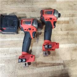 HOUSTON LOCATION - AS - IS Milwaukee 2 Tool Combo Kit W/ (2) Battery & Charger
