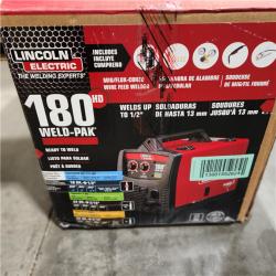 Dallas Location - As-Is Lincoln Electric Weld-Pak 180 Amp MIG Flux-Core Wire Feed Welder