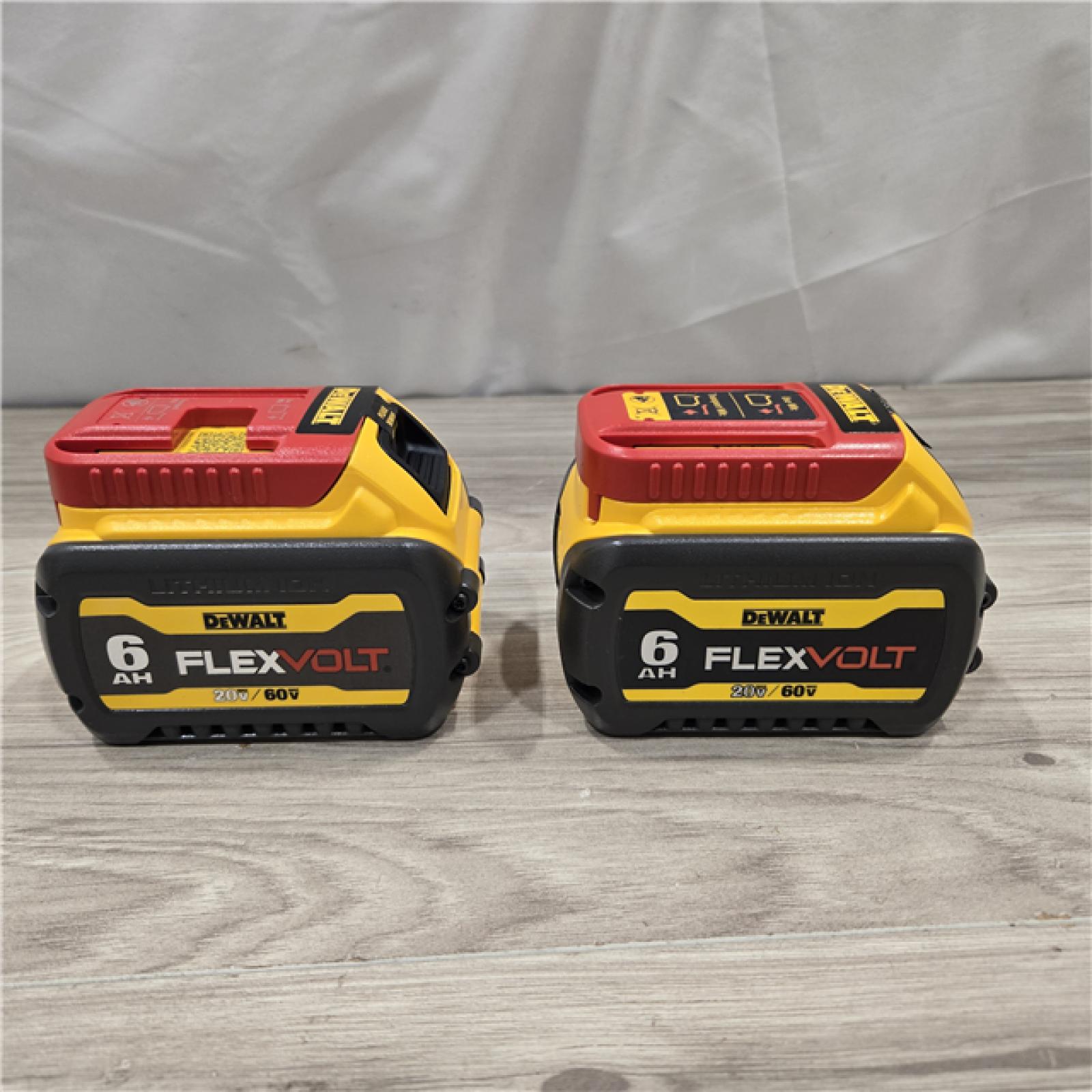 AS-IS DEWALT FLEXVOLT 20-Volt/60-Volt MAX Lithium-Ion 6.0Ah Battery Pack (2-Pack)