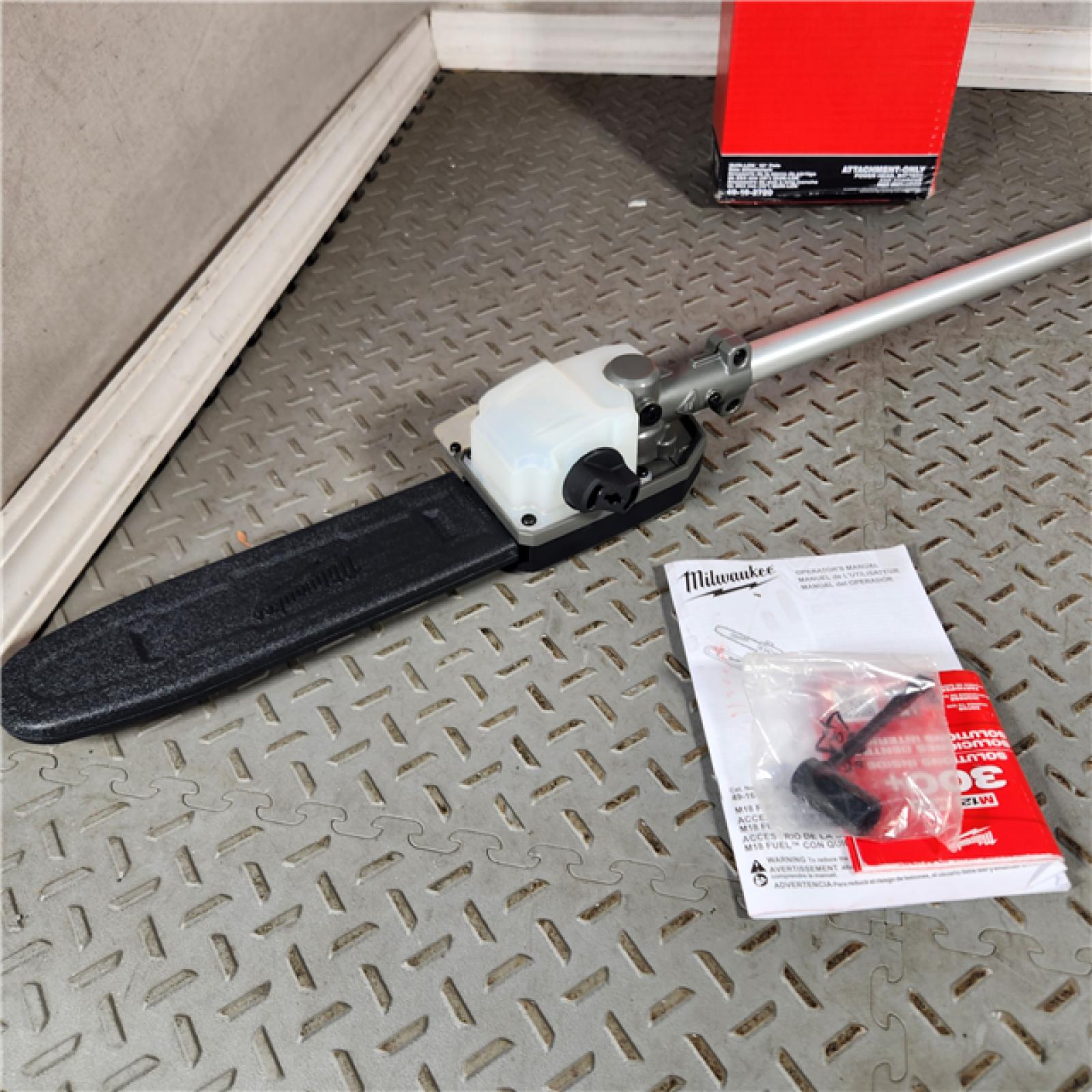 Houston location- AS-IS Milwaukee M18 FUEL QUIK-LOK 10 Pole Saw Attachment TOOL-ONLY