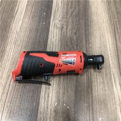 AS-IS Milwaukee M12 12V Lithium-Ion Cordless 3/8 in. Ratchet (Tool-Only)