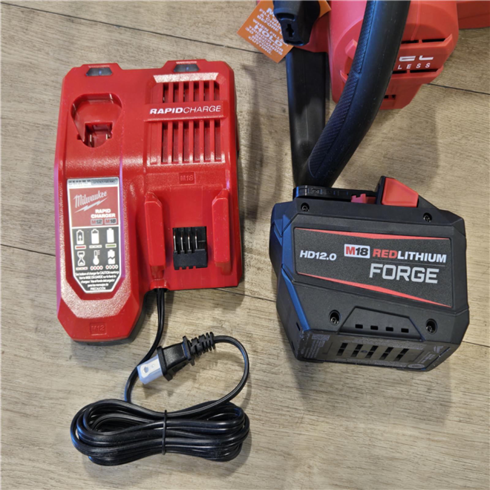AS-IS Milwaukee 2727-21HD 18V M18 FUEL Lithium-Ion 16 Brushless Cordless Chain Saw Kit 12.0 Ah
