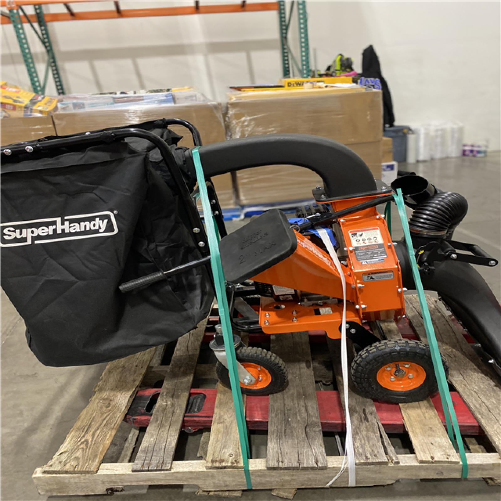 Dallas Location - As-Is SuperHandy Leaf Vacuum & Wood Chipper – 7 HP 209cc Gas Engine