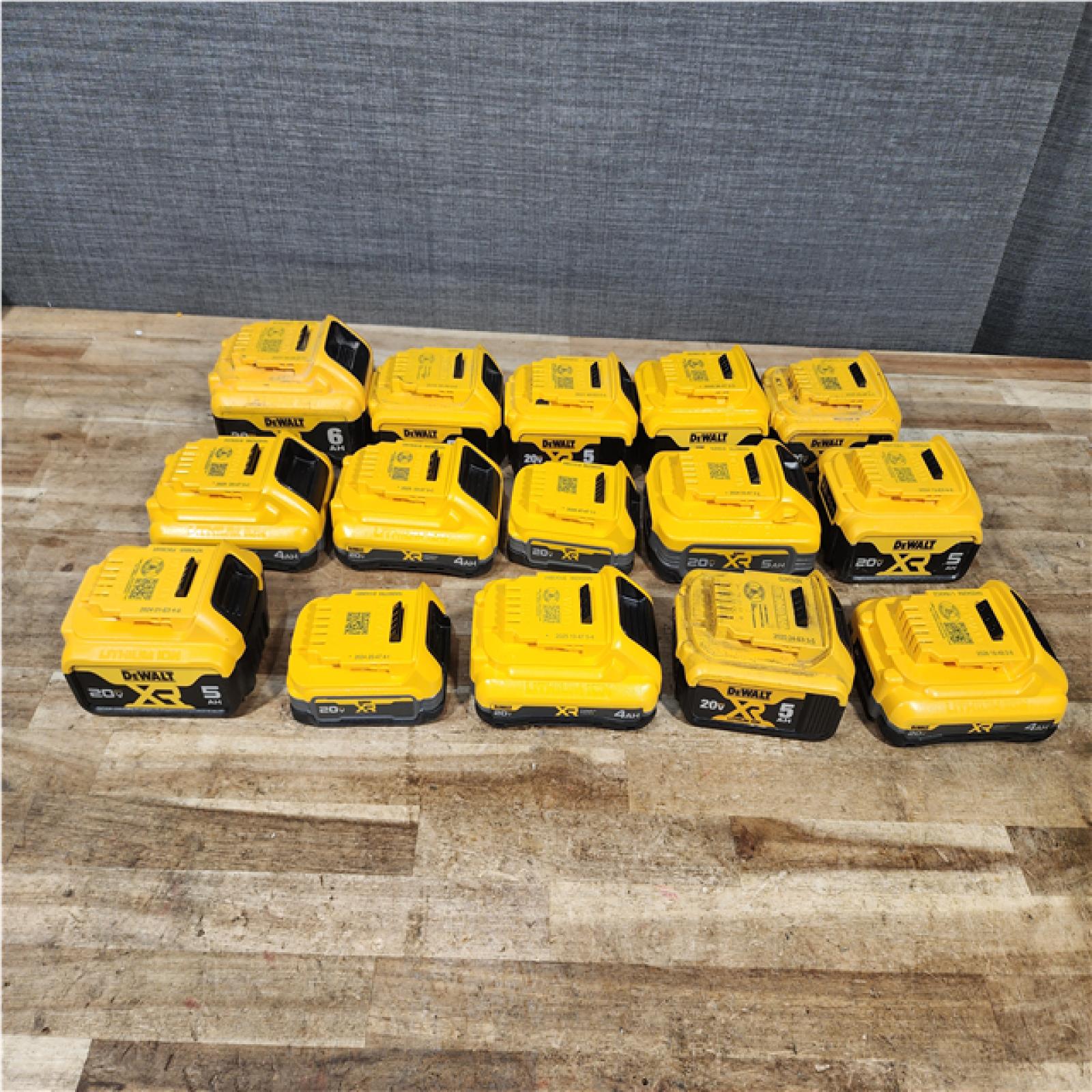 Houston Location  AS-IS DeWalt XR Batteries QTY/15