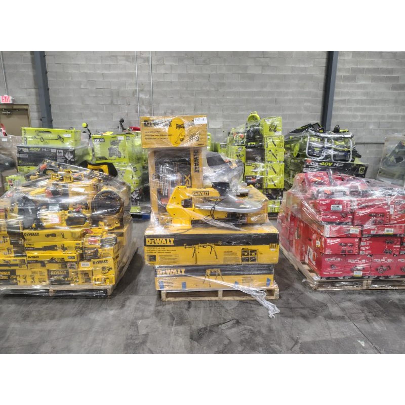 Pittston Location As-Is Power Tools Partial Truckload (13 Pallets) 8305-A