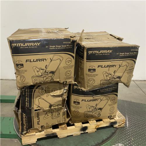 Dallas Location - As-Is Murray 21 in. 208cc Auger-Propelled Single-Stage Gas Snow Blower(Lot Of 4)