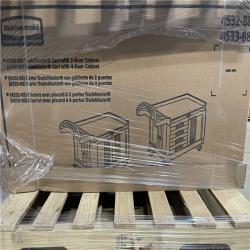 DALLAS LOCATION- NEW!- Rubbermaid TradeMaster® Cart with 4 Drawers and Cabinet  Small