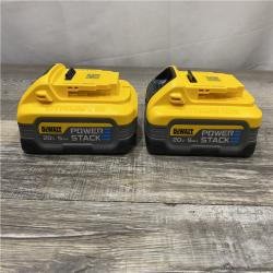 AS-IS DEWALT 20V MAX XR POWERSTACK Lithium-Ion 5.0Ah Battery (2 -Pack)
