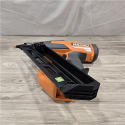 AS-IS RIDGID 18V Cordless 15-Gauge Angled Finish Nailer (Tool Only)