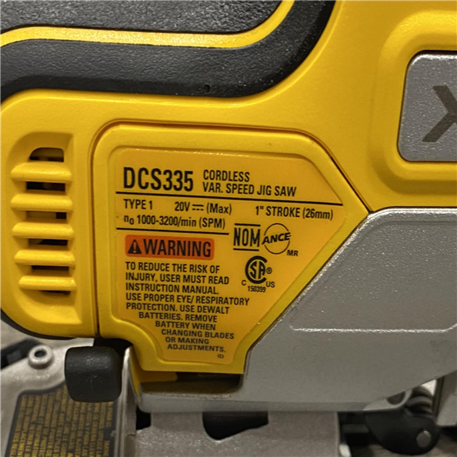 AS-IS DEWALT 20V MAX XR Cordless Barrel Grip Jigsaw (Tool Only)