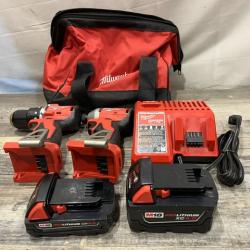 AS-IS Milwaukee 18-Volt Lithium-Ion Brushless Cordless Compact Hammer Drill/Impact Combo Kit
