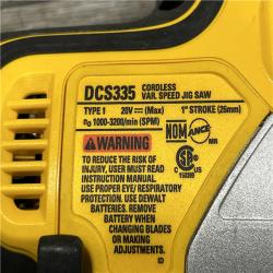 AS-IS DEWALT 20V MAX XR Cordless Barrel Grip Jigsaw (Tool Only)