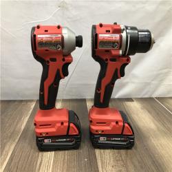 AS-IS Milwaukee 18V Lithium-Ion Brushless Cordless Compact Drill/Impact Combo Kit