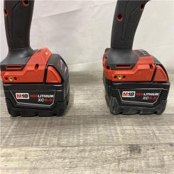 AS-IS Milwaukee FUEL 18V Lithium-Ion Brushless Cordless Hammer Drill and Impact Driver Combo Kit