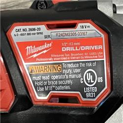 AS-IS Milwaukee 18V Lithium-Ion Cordless Drill Driver/Impact Driver Combo Kit