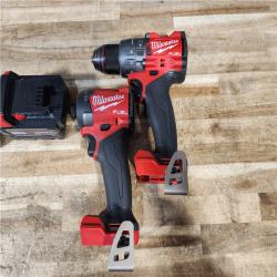 HOUSTON LOCATION - AS - IS Milwaukee FUEL 18V Lithium-Ion Brushless Cordless Hammer Drill and Impact Driver Combo Kit
