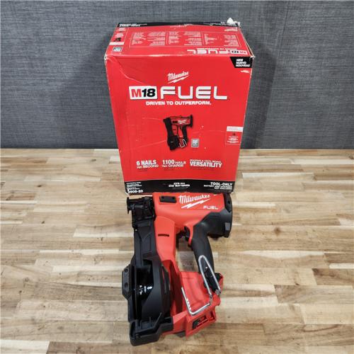 HOUSTON LOCATION - AS-IS (APPEARS LIKE NEW) Milwaukee FUEL 18-Volt Lithium-Ion Brushless Cordless Coil Roofing Nailer (Tool Only)