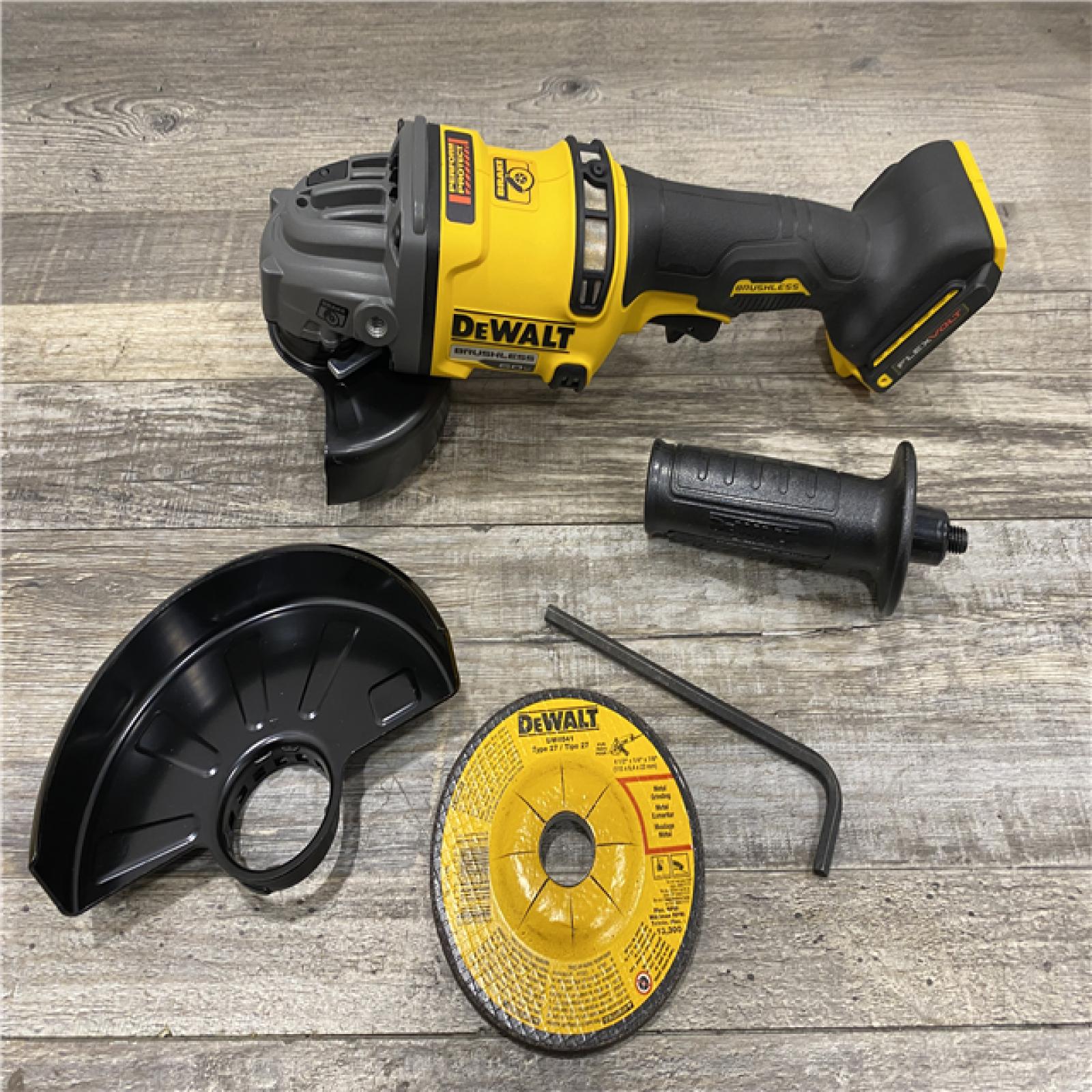AS-IS DEWALT 60V MAX Cordless Brushless 4.5 in. to 6 in. Small Angle Grinder with Kickback Brake (Tool Only)