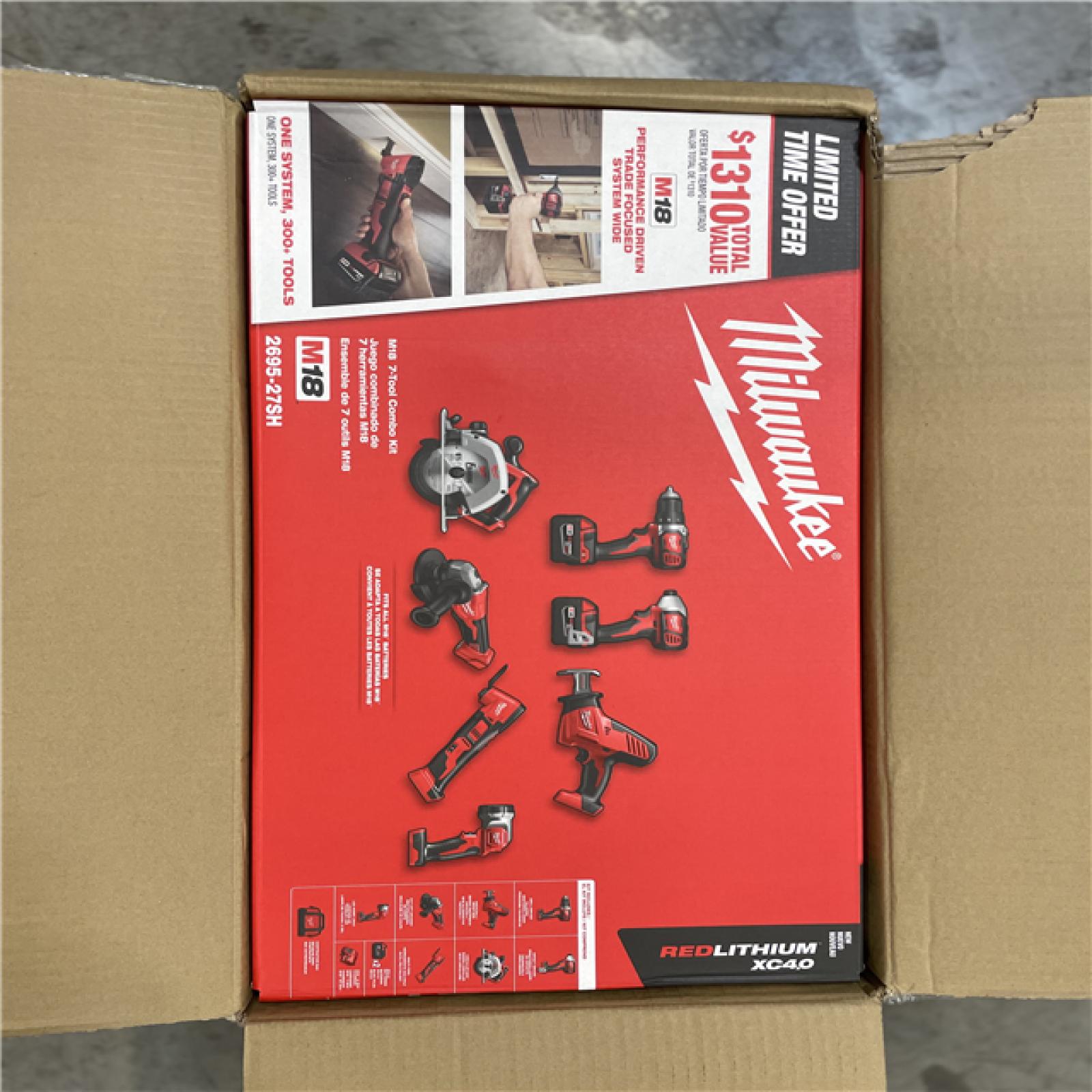 NEW!- Milwaukee M18 18V Cordless 7-Tool Combo Kit