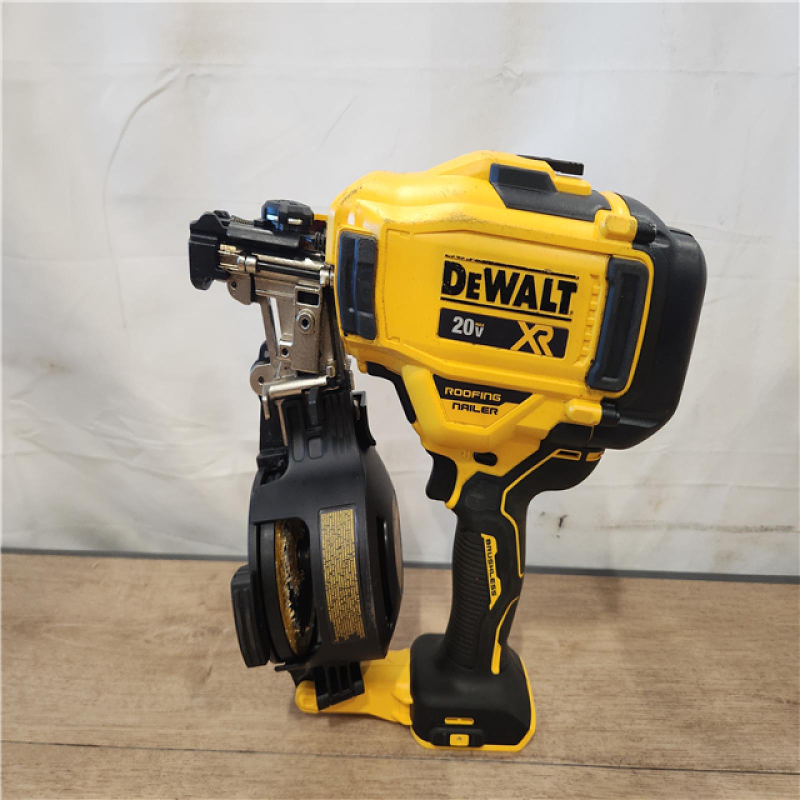 AS-IS- DEWALT 20V MAX 15-Degree Electric Cordless Roofing Nailer (Tool Only)