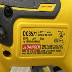 AS-IS DEWALT ATOMIC 20V MAX Cordless Brushless 4-1/2 in. Circular Saw (Tool Only)