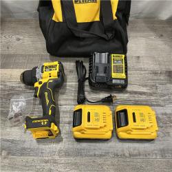 AS-IS DEWALT 20V XR Lithium-Ion Cordless Brushless 1/2 in. Drill/Driver Kit