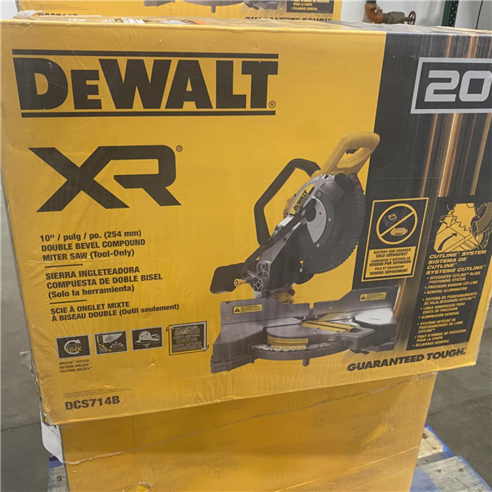 NEW -DEWALT-20-Volt MAX XR Cordless 10 in. Dual Bevel Fixed Miter Saw (Tool Only)
