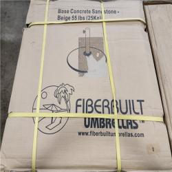 Phoenix Location Fiberbuilt Umbrellas Base Concrete Sandstone Beige 55lbs (25Kg) Pallet (18 Boxes)