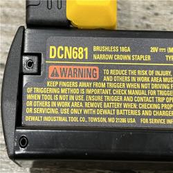 AS-IS DEWALT 20V MAX XR Lithium-Ion Cordless 18-Gauge Narrow Crown Stapler Kit
