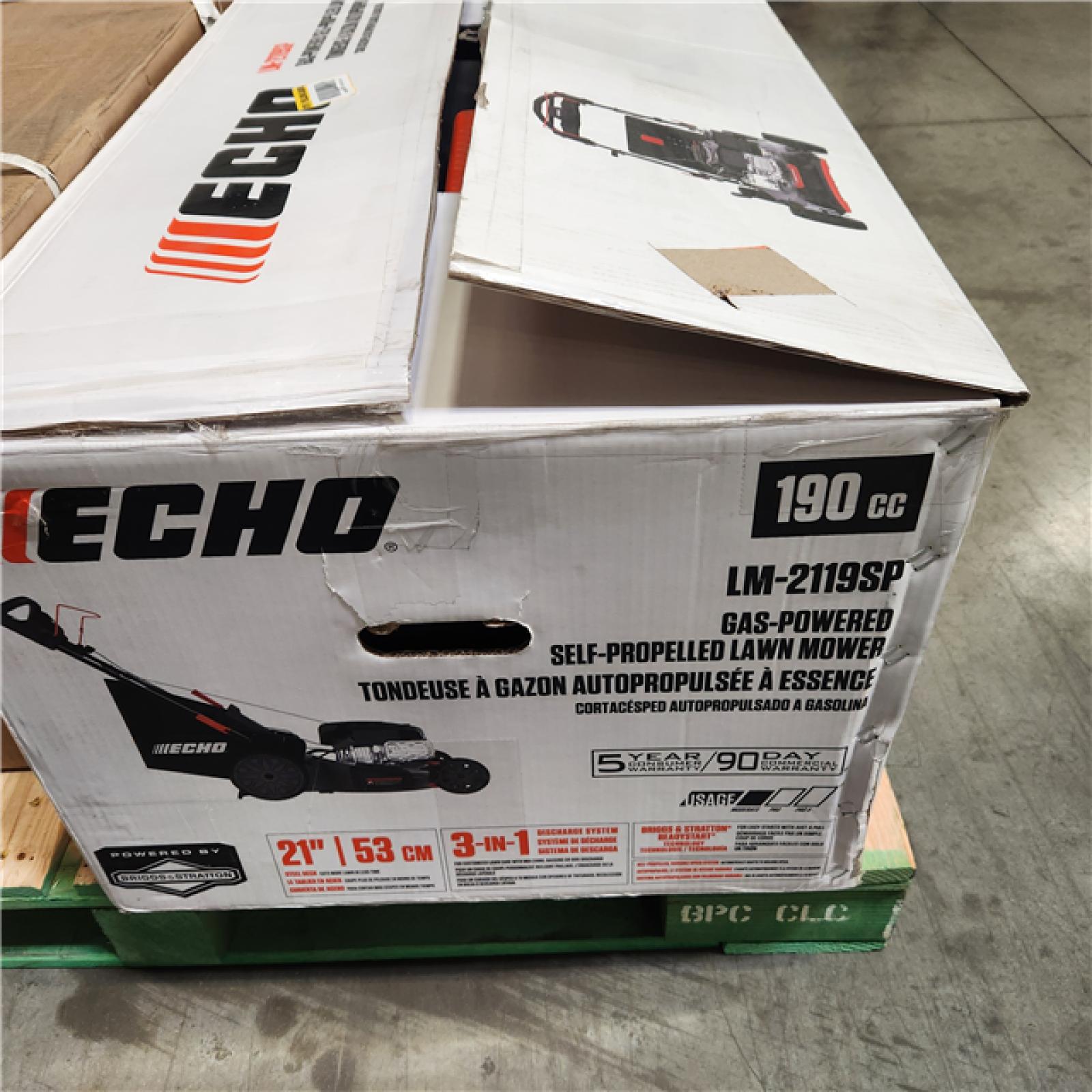 Dallas Location - As-Is ECHO 21 in. 190 cc  Lawn Mower