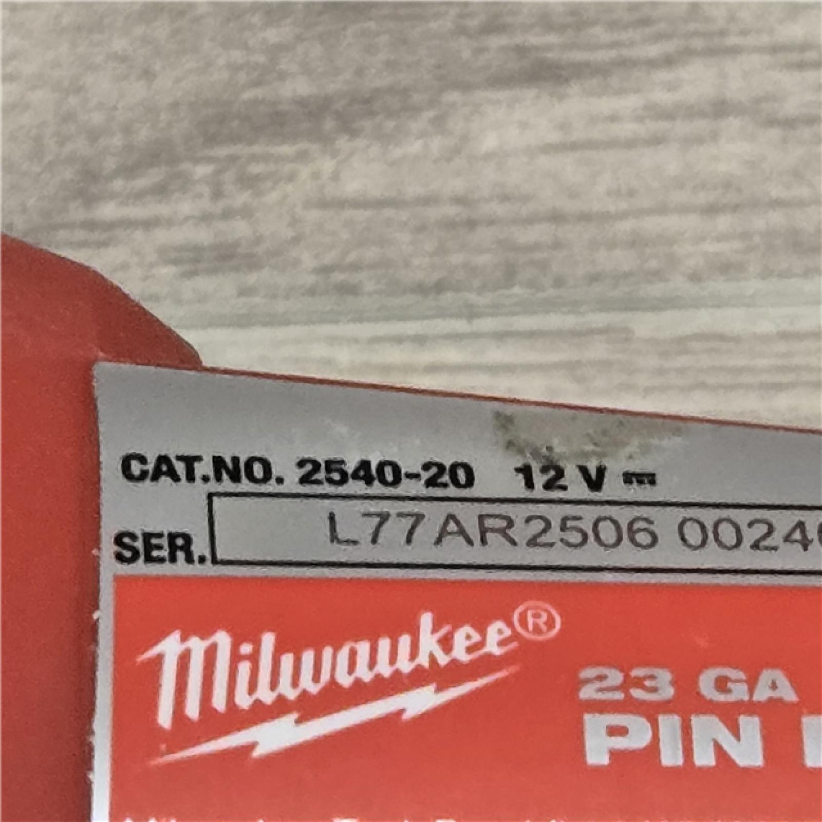 AS-IS Milwaukee 2540-20 12V 23 Gauge Cordless Pin Nailer (Tool Only)