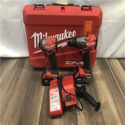 AS-IS Milwaukee FUEL 18V Lithium-Ion Brushless Cordless Hammer Drill and Impact Driver Combo Kit