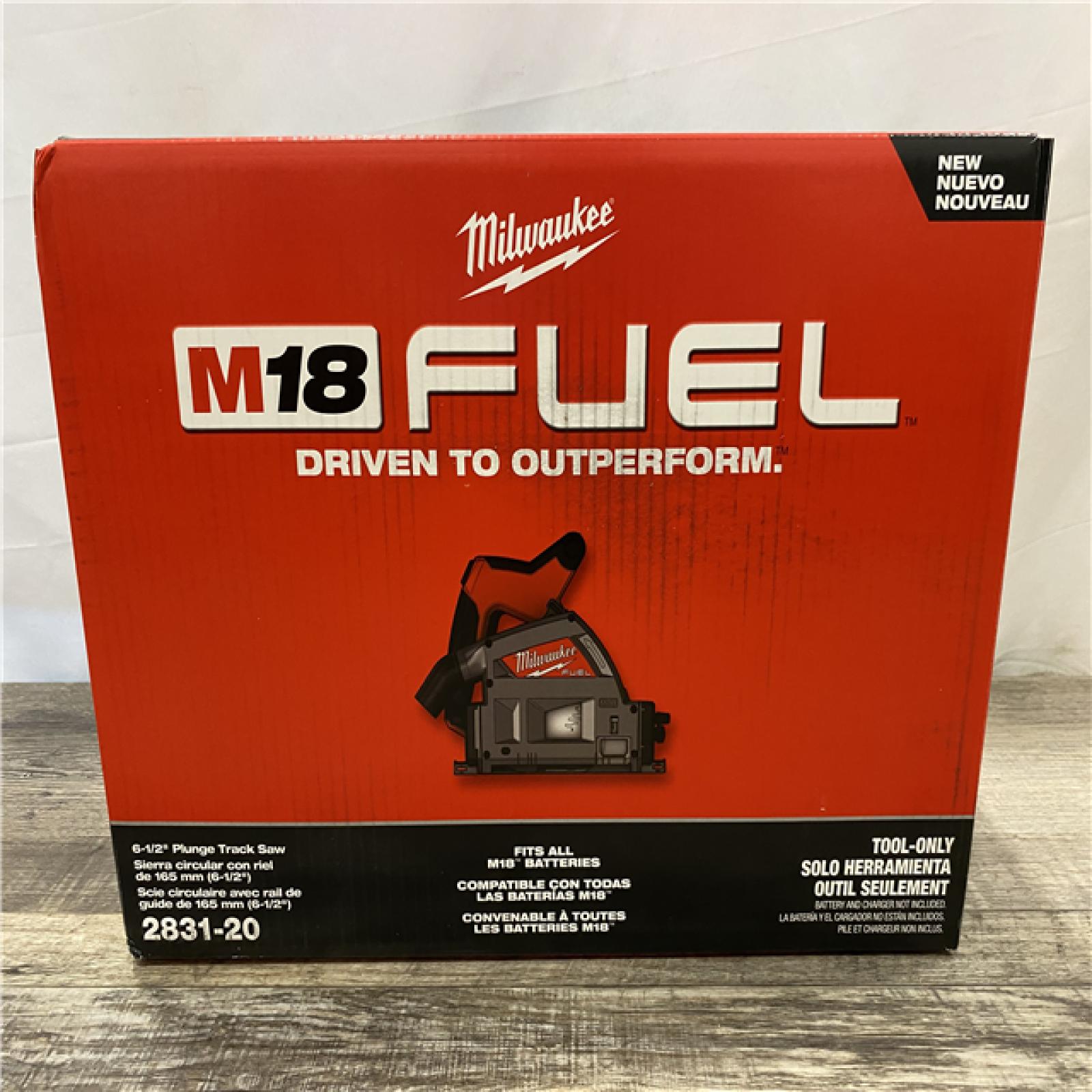 NEW - Milwaukee FUEL 18V Lithium-Ion Cordless Brushless 6-1/2 in. Plunge Cut Track Saw (Tool-Only)