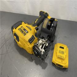 AS-IS - DeWalt 20V MAX Lithium-Ion 15-Degree Cordless Roofing Nailer Kit