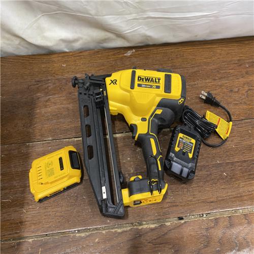 AS-IS DeWalt DCN660D1 20V 16 Gauge Cordless Angled Finish Nailer Kit W/ 2Ah Battery