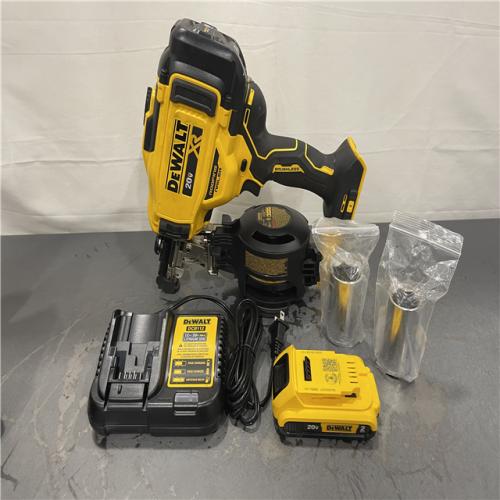AS-IS - DeWalt 20V MAX Lithium-Ion 15-Degree Cordless Roofing Nailer Kit