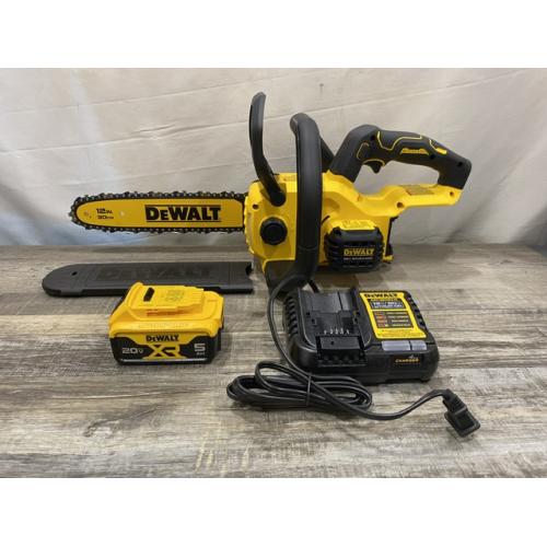 AS-IS DEWALT 20V MAX Compact 12 Brushless Cordless Chainsaw Kit