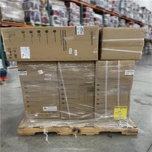 DALLAS LOCATION -Seasons 10 000 Btu/7 000 BTU DOE Portable Air Conditioner PALLET-(9 UNITS)